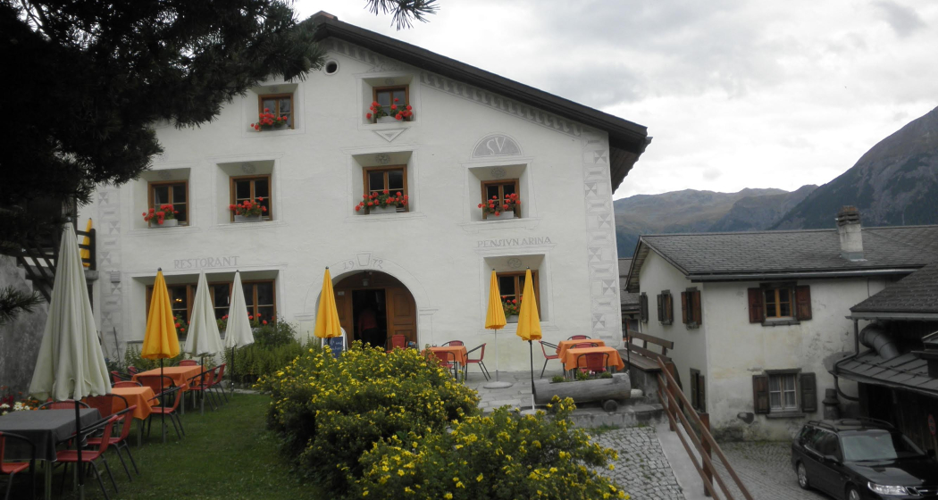 Die Pension Arina von aussen Die Pension Arina von aussen