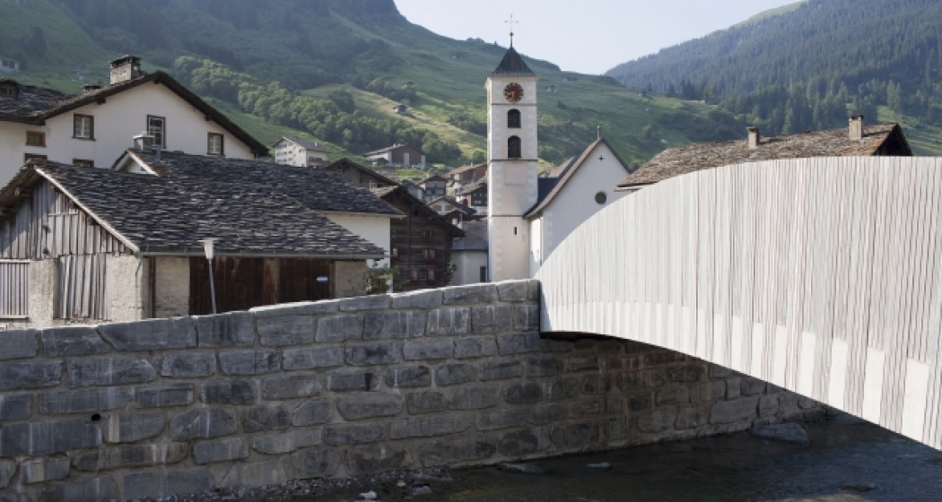 Dorfbrücke Vals; Foto: W. Dechau Dorfbrücke Vals; Foto: W. Dechau