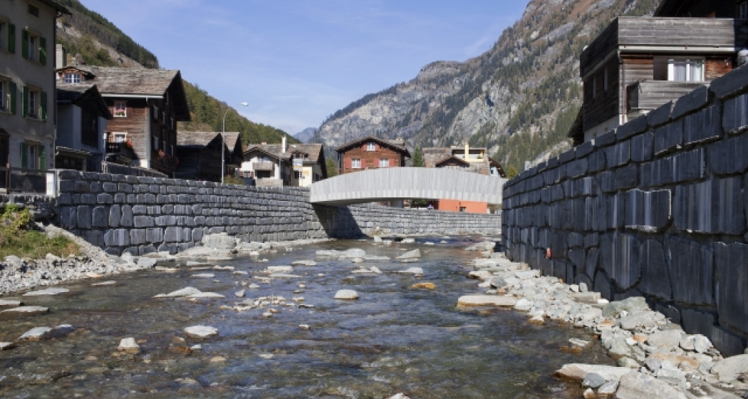 Dorfbrücke Vals; Foto: W. Dechau Dorfbrücke Vals; Foto: W. Dechau