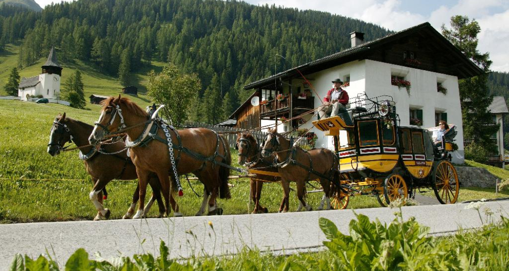 Pferdekutsche in Davos Pferdekutsche in Davos
