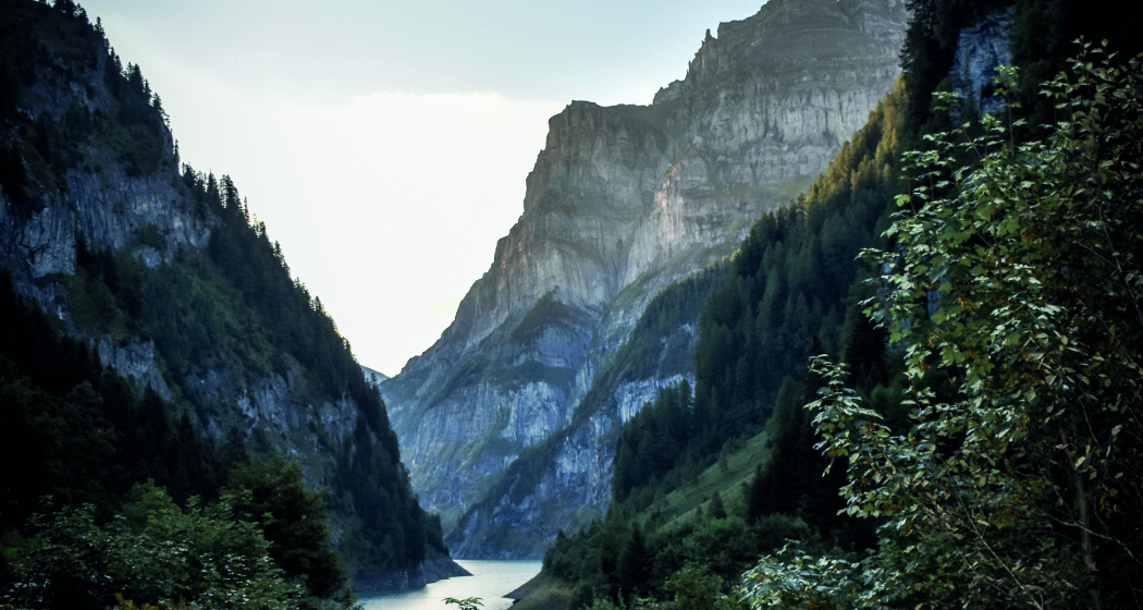 Blick von Sankt Martin über den Gigerwaldstausee Blick von Sankt Martin über den Gigerwaldstausee