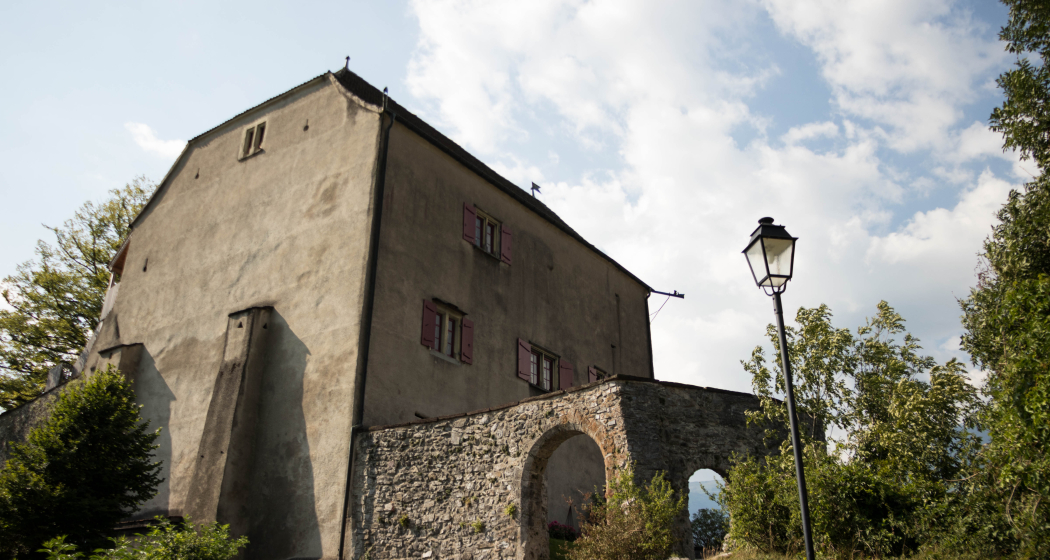 Das Schloss Sargans von der hinteren Ansicht. Das Schloss Sargans von der hinteren Ansicht.