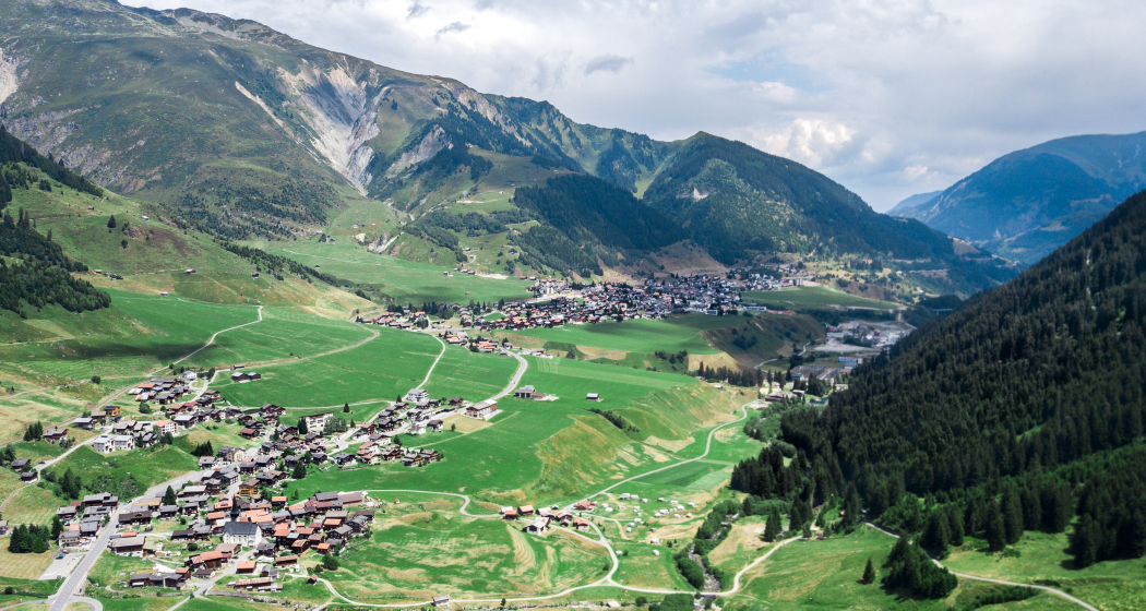 Ausblick in die Surselva Ausblick in die Surselva