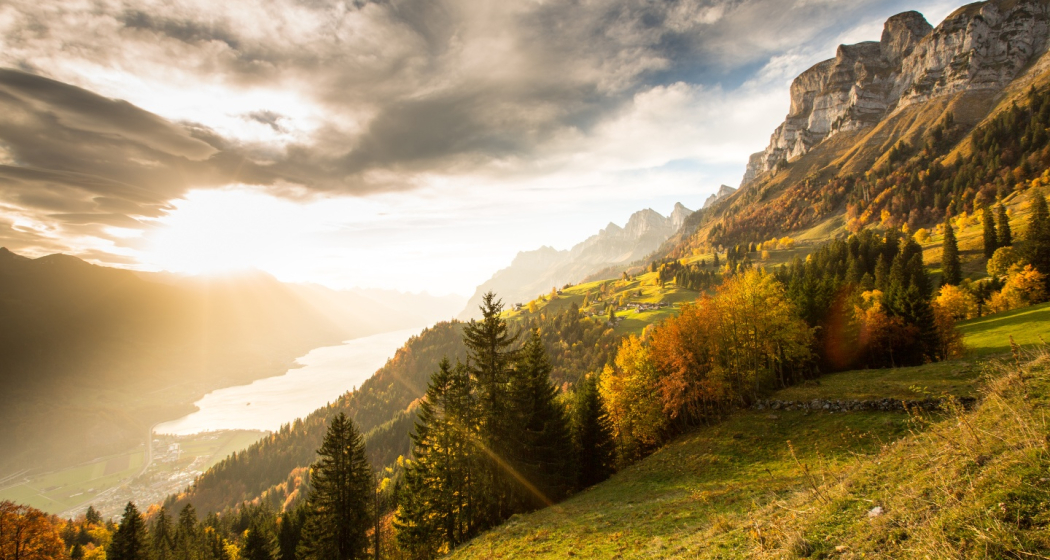 Blick von Lüsis auf den Walensee Blick von Lüsis auf den Walensee