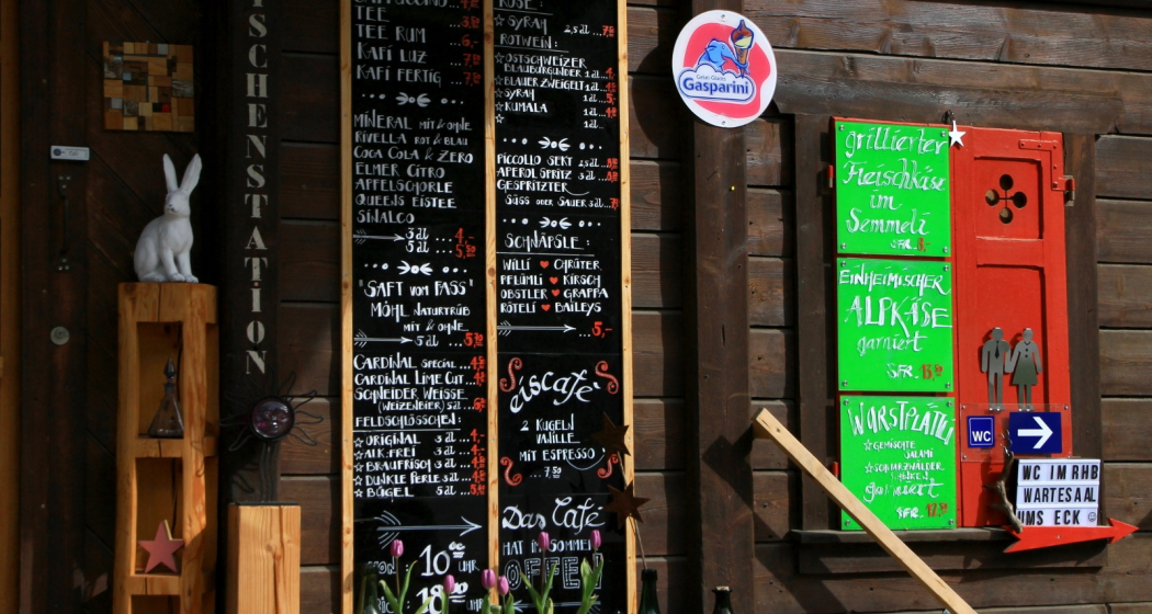 Menukarte der Besenbeiz ©Fabian Jöhl Menukarte der Besenbeiz ©Fabian Jöhl