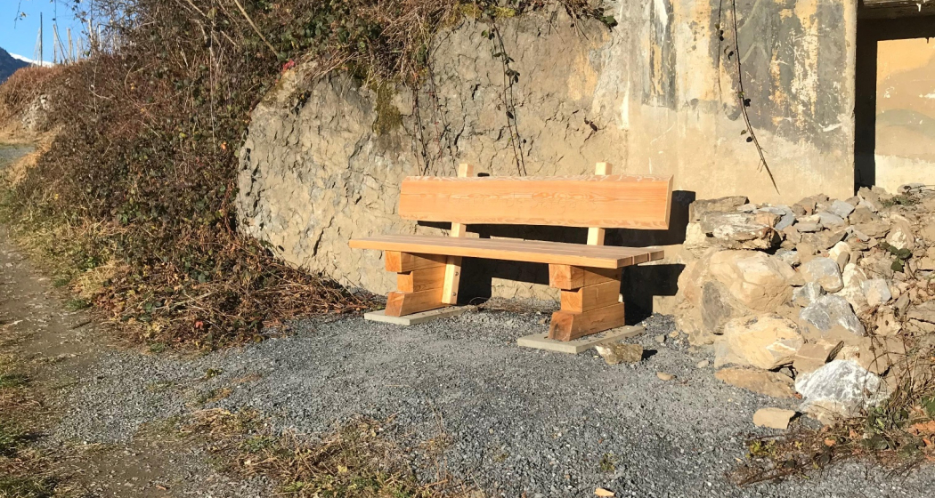 Sonnenbänkli Mels Heiligkreuz Sonnenbänkli Mels Heiligkreuz