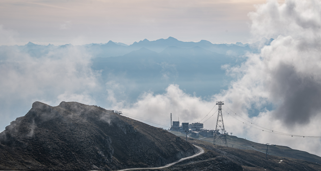 Blick vom Crap Masegn Richtung Crap Sogn Gion Blick vom Crap Masegn Richtung Crap Sogn Gion