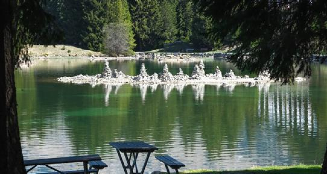 Steinmandli im Heidsee Steinmandli im Heidsee