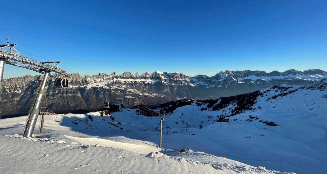 Blick vom Maschgenkamm Richtung Churfirsten Blick vom Maschgenkamm Richtung Churfirsten