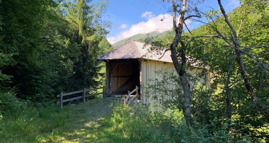 Holzbrücke Silgin Südseite Holzbrücke Silgin Südseite