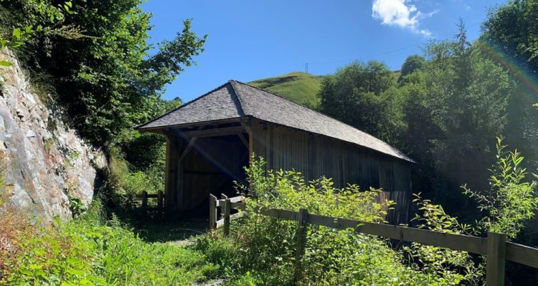 Holzbrücke Silgin Nordseite Holzbrücke Silgin Nordseite