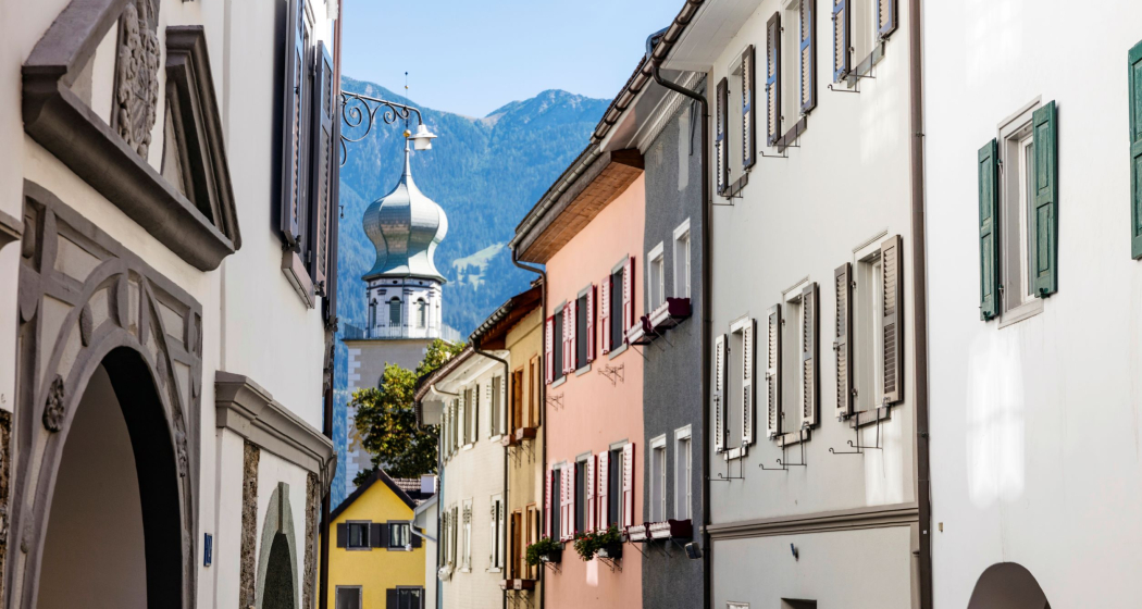 Die Kirche Thusis vom Altdorf aus Die Kirche Thusis vom Altdorf aus