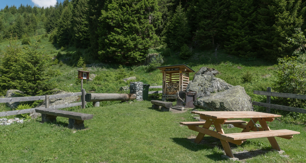 Das Foto zeigt die Feuerstelle Rumasal in Brigels Das Foto zeigt die Feuerstelle Rumasal in Brigels