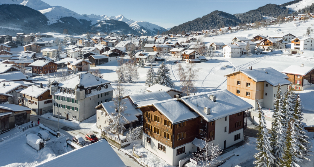 Das Foto zeigt die Casa Mirella im Winter Das Foto zeigt die Casa Mirella im Winter