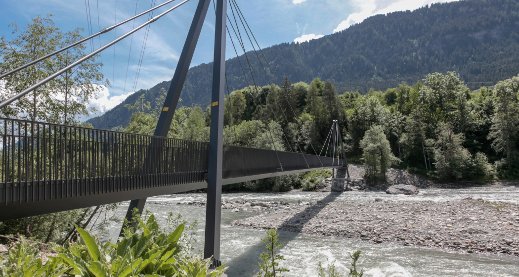 Brücke Schluein - Castrisch Brücke Schluein - Castrisch