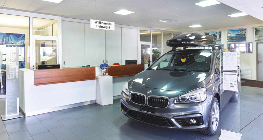 Ein BMW als Ausstellermodel Ein BMW als Ausstellermodel