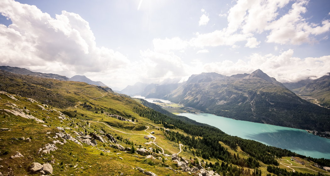 Blick auf die Seenlandschaft Blick auf die Seenlandschaft