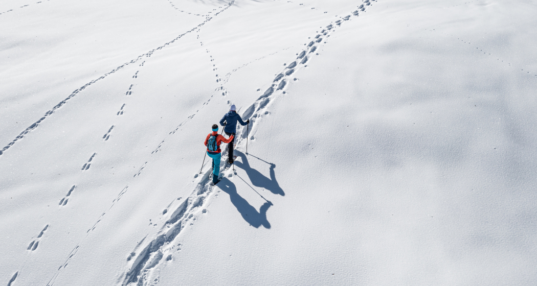 Einsame Spuren im Schnee Einsame Spuren im Schnee