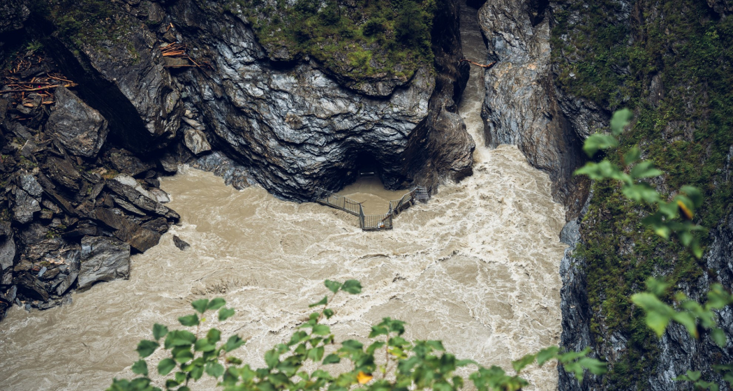 Hochwasser Viamala-Schlucht Hochwasser Viamala-Schlucht