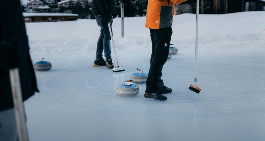 Curling-Natureisfeld Hüschera Splügen Curling-Natureisfeld Hüschera Splügen