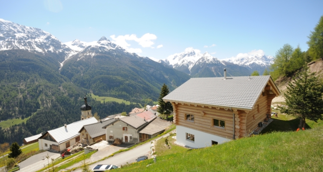 Blockhaus im Sommer Blockhaus im Sommer