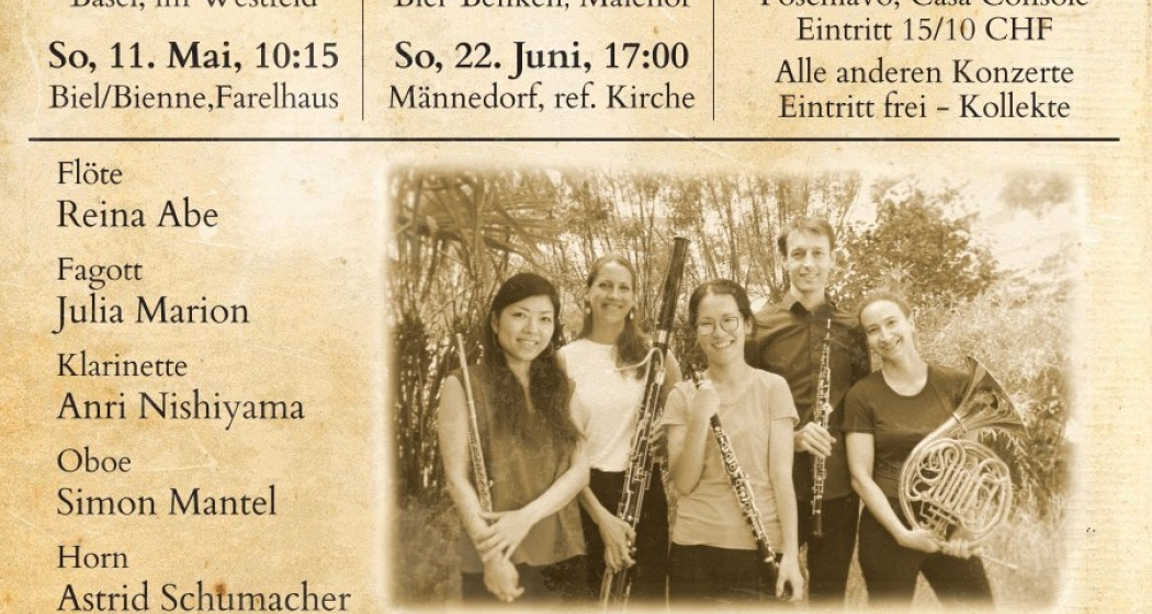 Tōniro Quintett Konzert 2025 "Musik aus dem Jahr 1878" in Poschiavo (gdl_860127763_image) Tōniro Quintett Konzert 2025 "Musik aus dem Jahr 1878" in Poschiavo (gdl_860127763_image)
