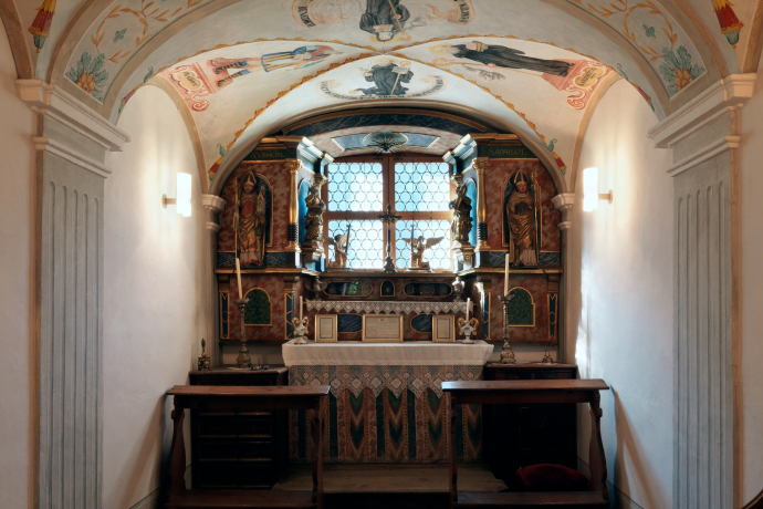 Das Foto zeigt die Kapelle St. Apollonia in Trun Das Foto zeigt die Kapelle St. Apollonia in Trun